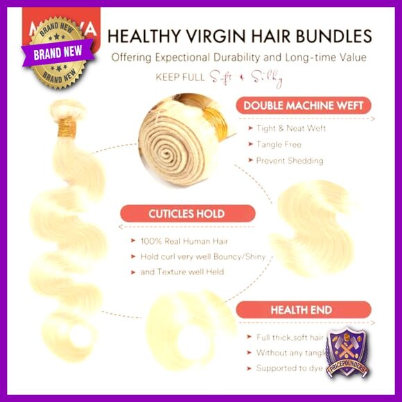 Human Hair Extensions Body Wave 18 Inch 3 Bundles Virgin Brazilian main image 3